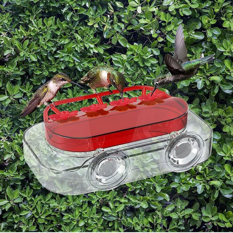 Flylin 30 Sets Hummingbird Feeders Replacement Flowers, Unique Replaceable Hummingbird Bird Feeder Flowers Bird Feeder Replacement Parts for Hummingbird Feeder Hanging Feeder (Red) - Image 2