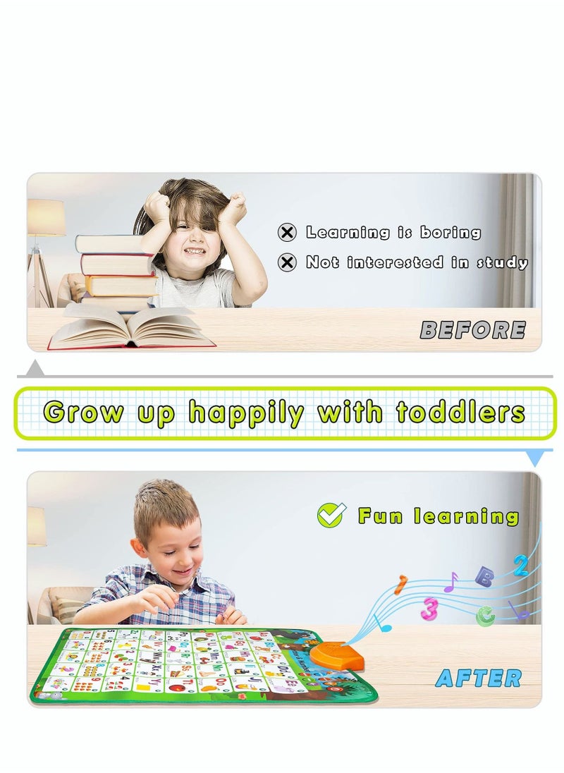 PYEBE - Interactive Alphabet Wall Chart for Toddlers 2-4 Learn ABC Letters, Numbers, Words, Spelling Toys for Toddlers - Image 1