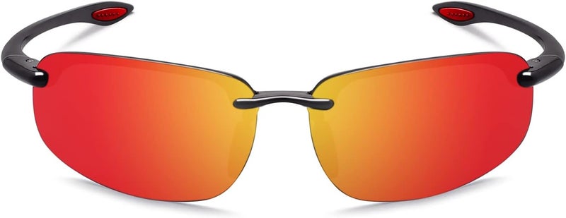 JULI Eyewear نظارات JULI الرياضية للرجال والنساء إطار TR90 بدون حواف للجري وصيد الأسماك والبيسبول والقيادة MJ8001 - Image 2