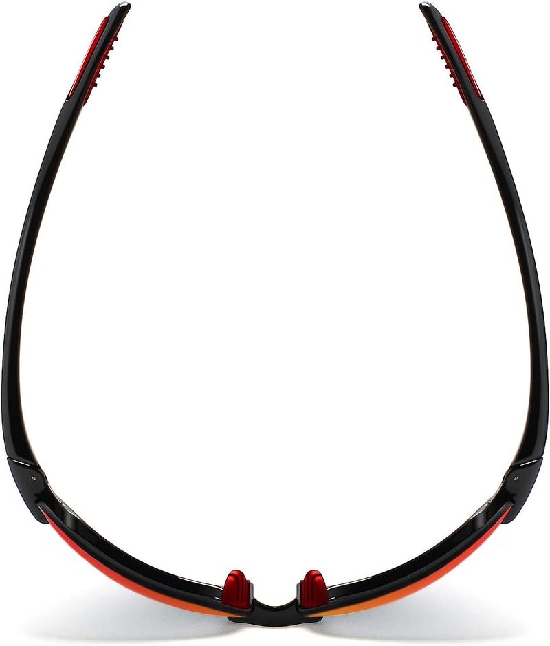 JULI Eyewear نظارات JULI الرياضية للرجال والنساء إطار TR90 بدون حواف للجري وصيد الأسماك والبيسبول والقيادة MJ8001 - Image 4