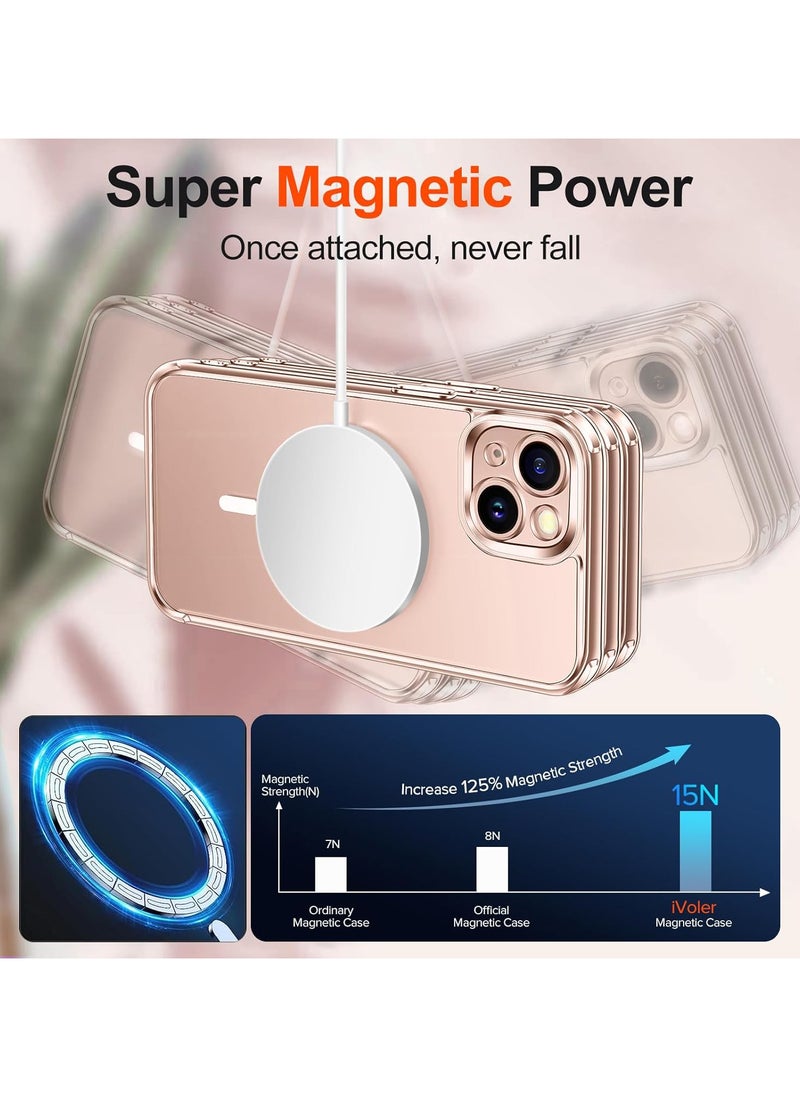 Generic - MagSafe transparent case compatible with iPhone 13 - 14 supports fast charging - Image 1
