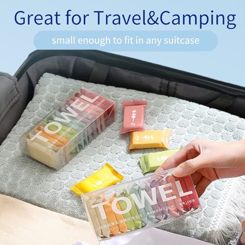 Dzronda Disposable Compressed Towels, Portable Compressed Towel Tablets, 28Pcs Travel Wash Cloth, Thicker Super Absorbent Wash Cloths for Travel, Face Towel Ideal for Outdoor Camping Hiking (28Pcs) - Image 3