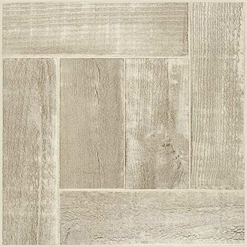 Achim Nexus Self Adhesive 12-Inch Vinyl Floor Tiles, 20 Tiles - 12" x 12", Saddlewood Pattern - Peel & Stick, DIY Flooring for Kitchen, Dining Room, Bedrooms & Bathrooms by Achim Home Decor - Image 1