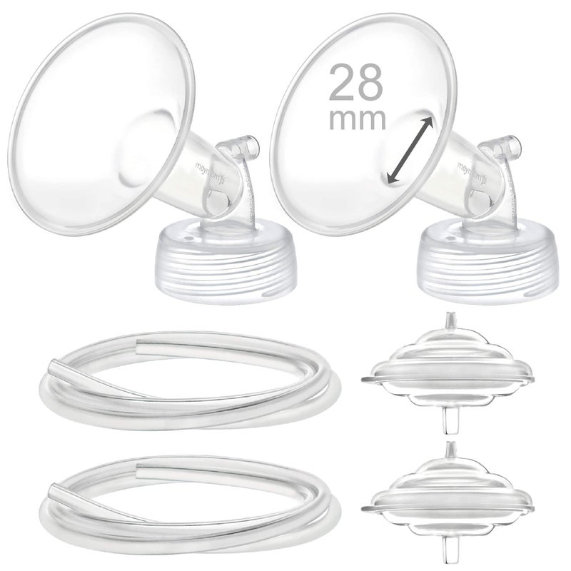 Maymom Pump Parts Compatible with Spectra S2 Spectra S1 9 Plus Pump Not Original Spectra Pump Parts Replace Spectra S2 Accessories and Spectra Flange Inc Flange Backflow Protector Tubing 28mm