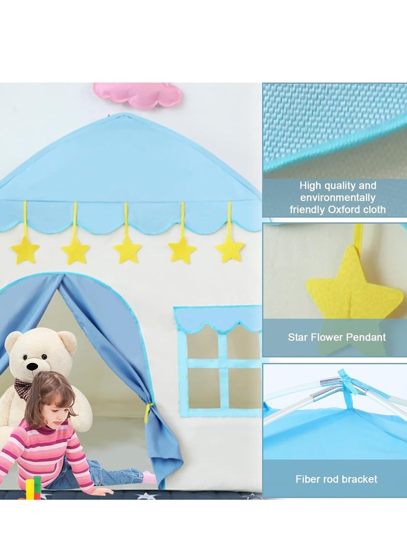 RAKAY Kids play tent with windows, 130*100*130 cm,Children's portable tent, suitable for indoor and outdoor fun castle playhouses, easy to set up and fold, providing ample play space, suitable for kids aged 3-12 for use at the beach, garden, and camping. - Image 4