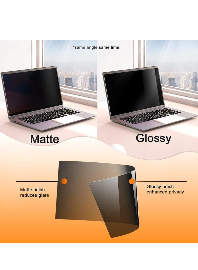 Laptop Privacy Screen 14 Inch 16:9 Aspect Compatible with Lenovo/HP Envy/Dell/Acer/Asus/Thinkpad, 16:9 Aspect Removable Anti Glare Blue Light Privacy Screen Filter, Computer Monitor Security Shield 14 Inch  - Image 3