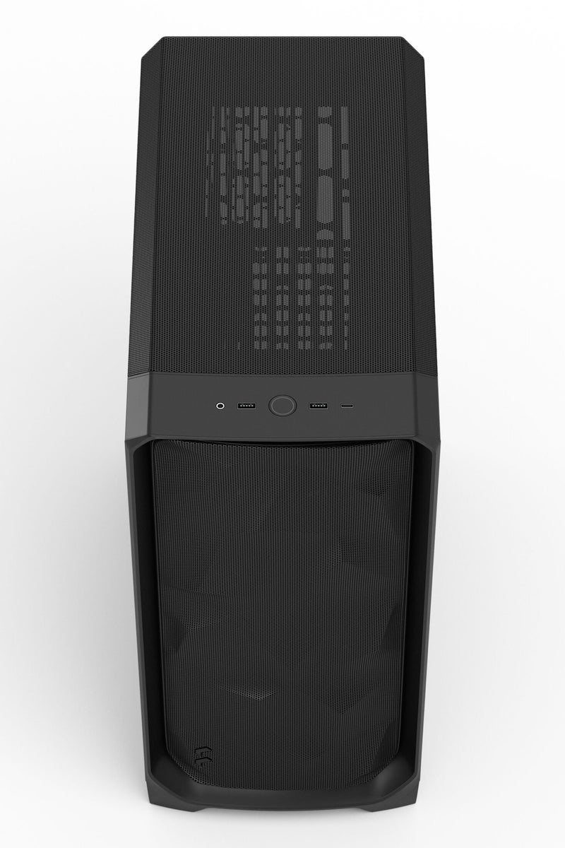 Fractal Design Meshify 3 Mid Tower ATX Case, Black with Light Tint Tempered Glass Side Panel, 3× 140mm Fans Included, USB-C 3.2 Gen 2×2 Front I/O, High-Airflow Mesh Front Panel, 360mm Radiator Support, TG Black | FD-C-MES3A-02 - Image 4