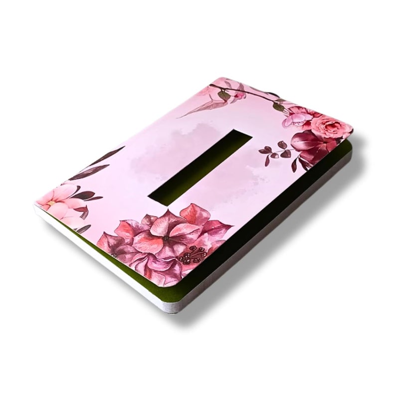 CRAFTOPIX Initial Alphabet "I" Lasercut Soft Bound Diary Notebook | B6 Size 6" x 4.9" Undated 192 Pages, 80 GSM | Perfect Note book Diary for Office use, Personal use, Journaling. Best personalised gift option for Girls, women & Kids for Birthday, return gift, corporate gift - Image 1