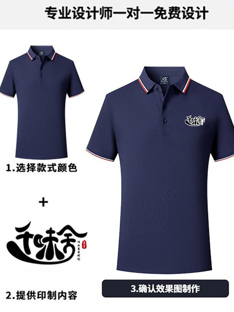 40-Count Sorona Pique Polo Shirts Custom Thick Advertising Cultural Shirts Short-Sleeve Workwear T-Shirts With Printing - Image 4