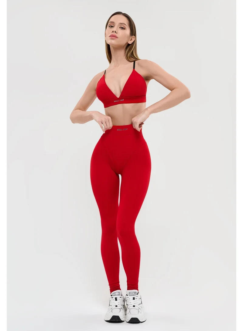 Bona Fide Magnetic Red Magnetic High Waist Gym Leggings for Women for Women | Best Price UAE