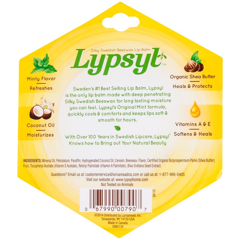 Lypsyl Intense Protection Original Mint, Lip Balm 0.10 oz (Pack of 10) - Image 2