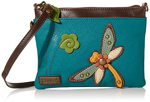 CHALA Mini Crossbody/Purse with Convertible Strap Stylish, Compact, Versatile - Dragonfly - turquoise - Image 1