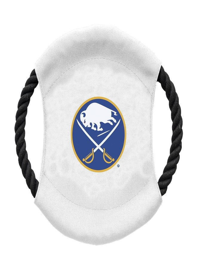 ليتل إيرث مجموعة ألعاب Littlearth NHL Buffalo Sabres Sock Monkey و Flying Disc للحيوانات الأليفة، لون الفريق، مقاس واحد - Image 3