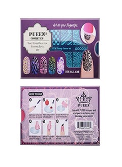 PUEEN Nail Art Stamping Plate - Fancy Lover 02-125X65Mm Unique Nailart Polish Stamping Manicure Image Plates Accessories Kit Bh000664  - Image 3