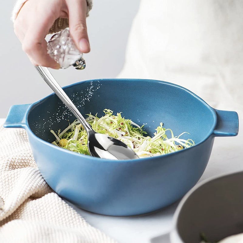 Anbers 8 Pieces Large Serving Spoons  9.45 Inches  Stainless Steel Catering Serving Spoons - Image 5