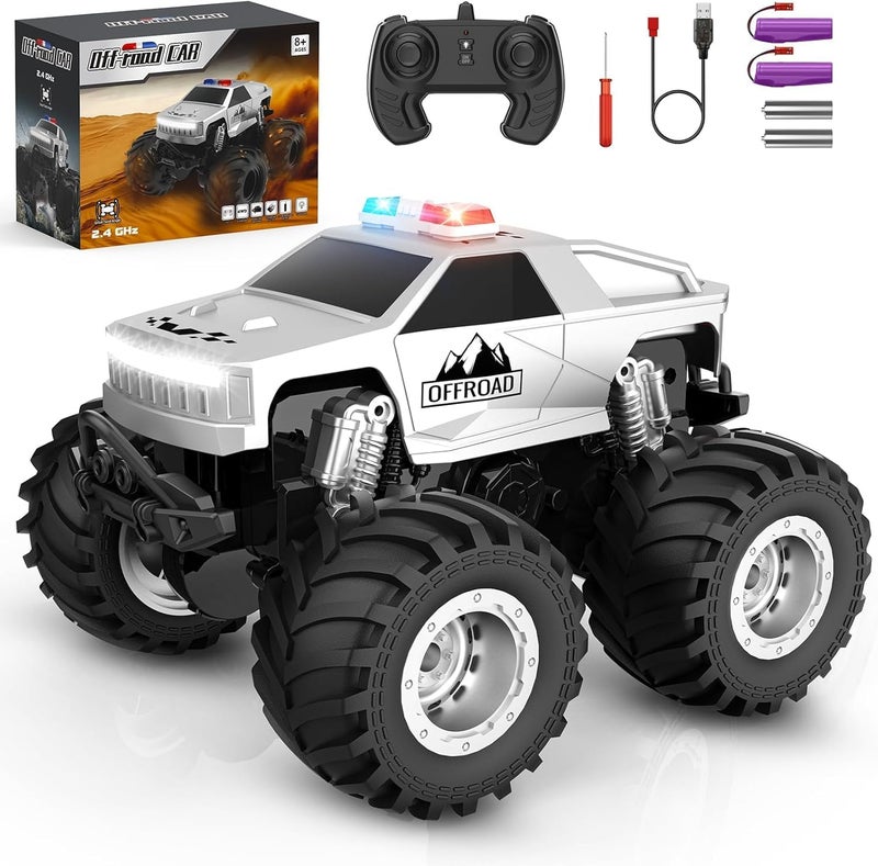 OMIRE Remote Control Car,All Terrain Remote Control Truck,Monster Truck Toys for Boys RC Cars with 360 Degree Spins, Pickup-Style Toy Car with Light, 2.4 GHz All Terrain Off-Road Pickup for Boys Kids - Image 1
