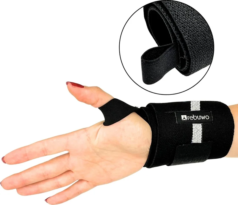 Rebuwo Fitness Weight Support Wristband Power Bracelet 2 Pieces