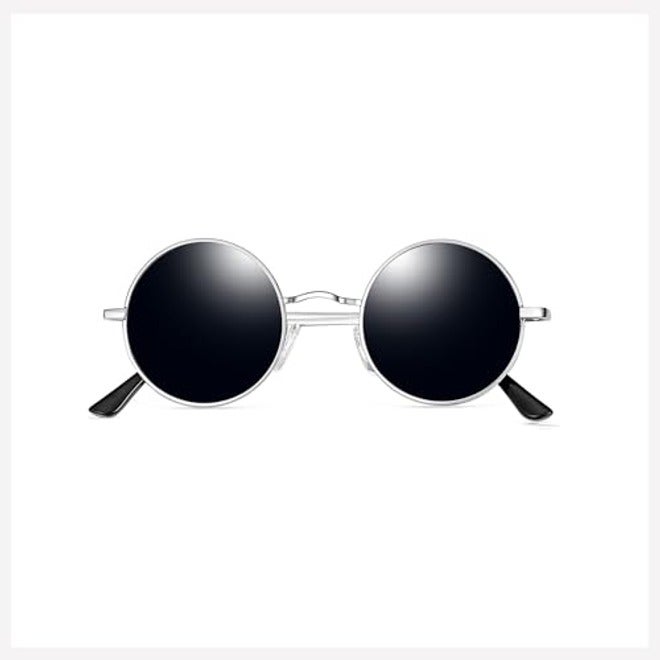 Joopin Round Polarized Sunglasses for Men and Women - UV400 Protection Retro Hippie Shades for Driving, Cycling, and Outdoor Sports