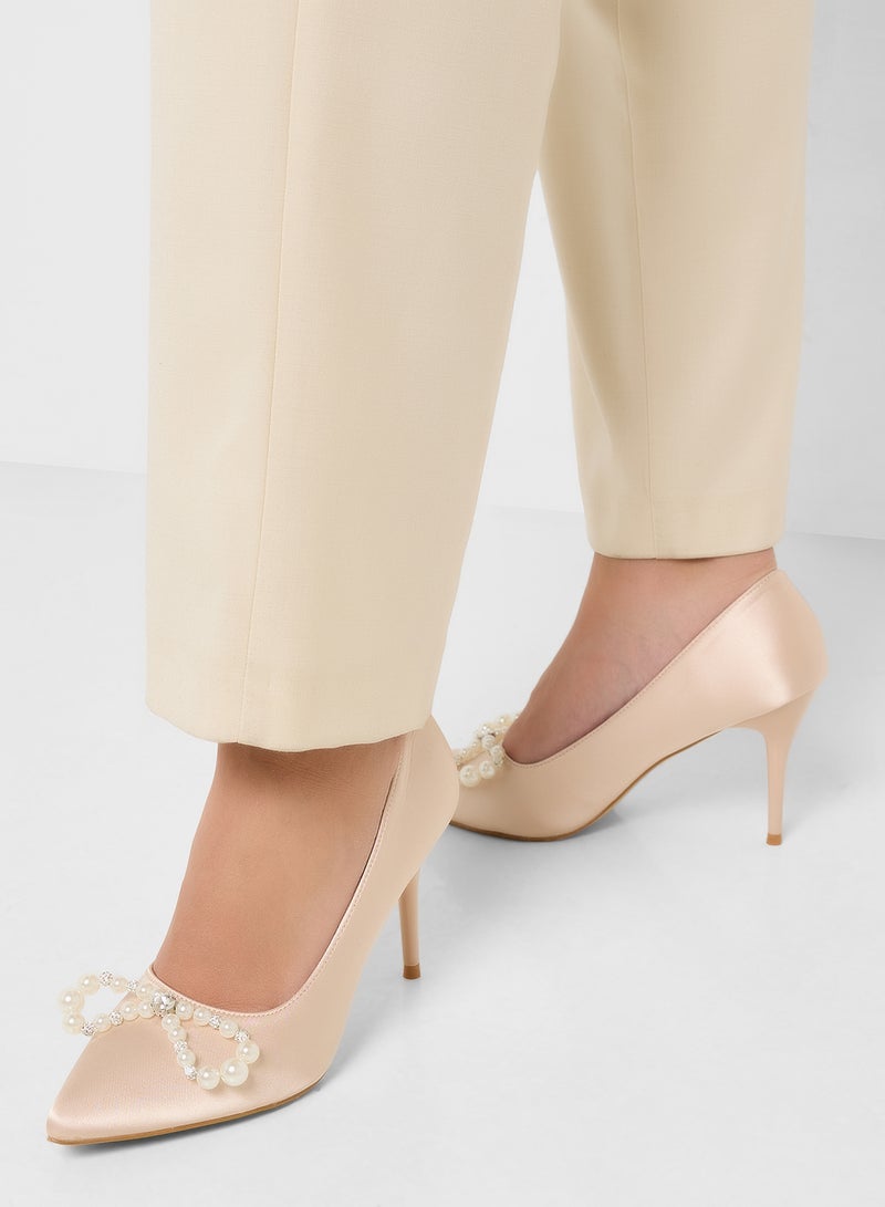 Khizana Diamante Heeled Pump - Image 5