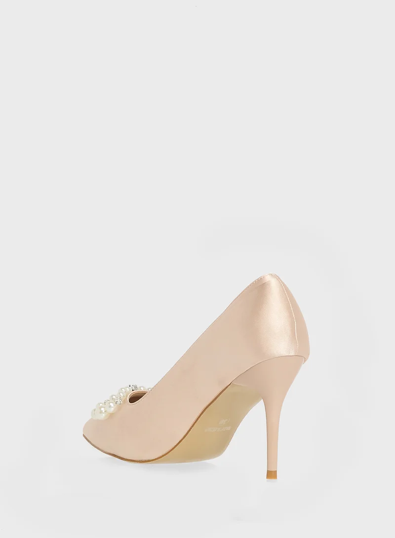 Khizana Diamante Heeled Pump