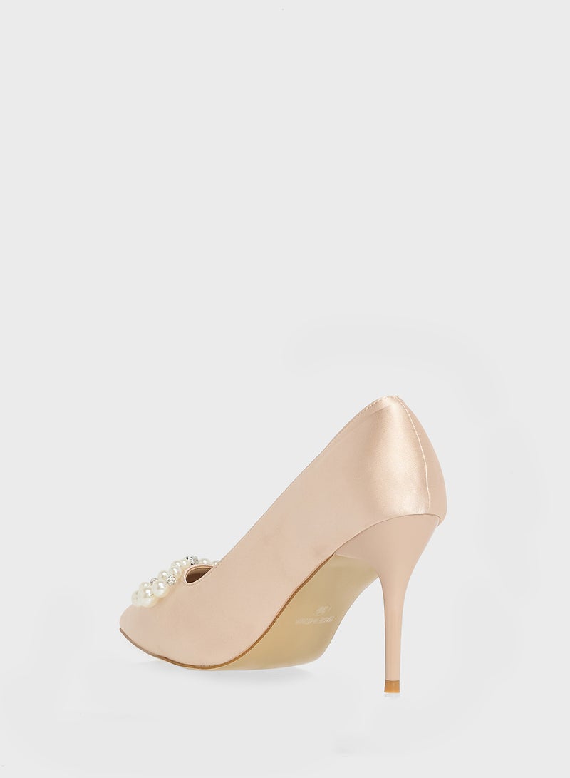 Khizana Diamante Heeled Pump - Image 3