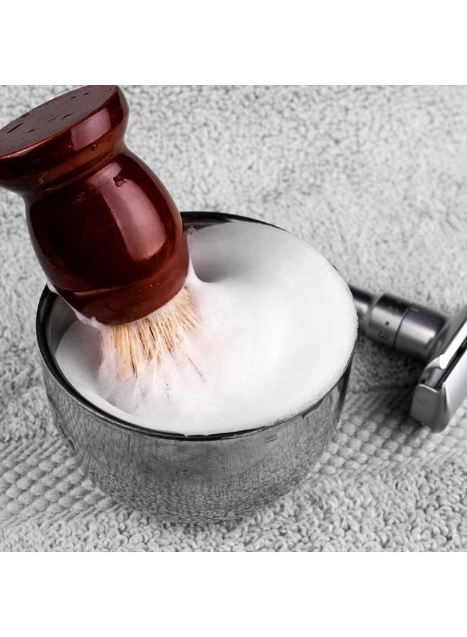 QSHAVE 100% Best Original Pure Badger Hair Shaving Brush Handmade. Real Wood Base. Perfect for Wet Shave, Safety Razor, Double Edge Razor - Image 2