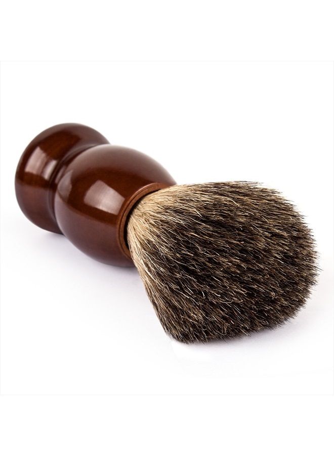 QSHAVE 100% Best Original Pure Badger Hair Shaving Brush Handmade. Real Wood Base. Perfect for Wet Shave, Safety Razor, Double Edge Razor - Image 3
