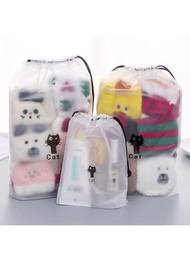 Pristu Shoe Bag Cover for Shoe Storage & Travelling Drawstring Bags Waterproof, White (6) - Image 5
