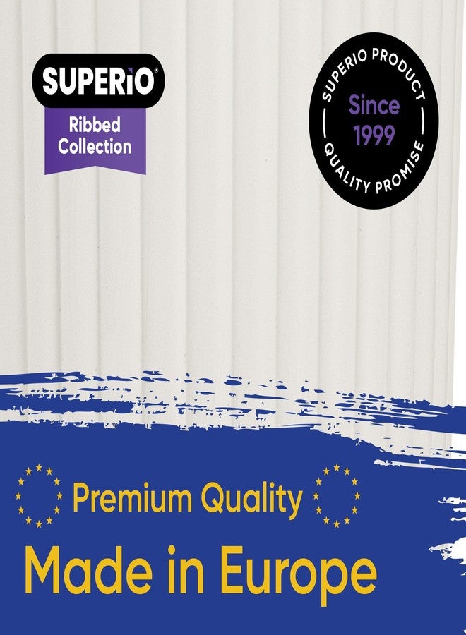 Superio Ribbed Collection - Decorative Plastic Bathroom Accessories Set, White Smoke (Set of 4) Soap Dish, Liquid Dispenser, Toothbrush Holder Cup, Vanity Organizer Tray - Bathroom Decor Gift - Image 4
