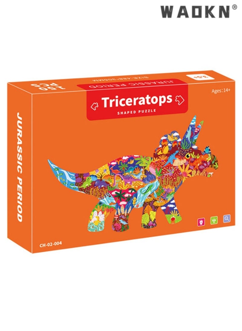 دبليو أيه أو كي أن قطع أحجية ذات أشكال فريدة على شكل حيوان هدية للكبار والأطفال لتنمية الذكاء، ألعاب ألغاز بتصميم الدب، ألعاب تعليمية للأطفال، هدايا للأولاد والبنات - Image 1