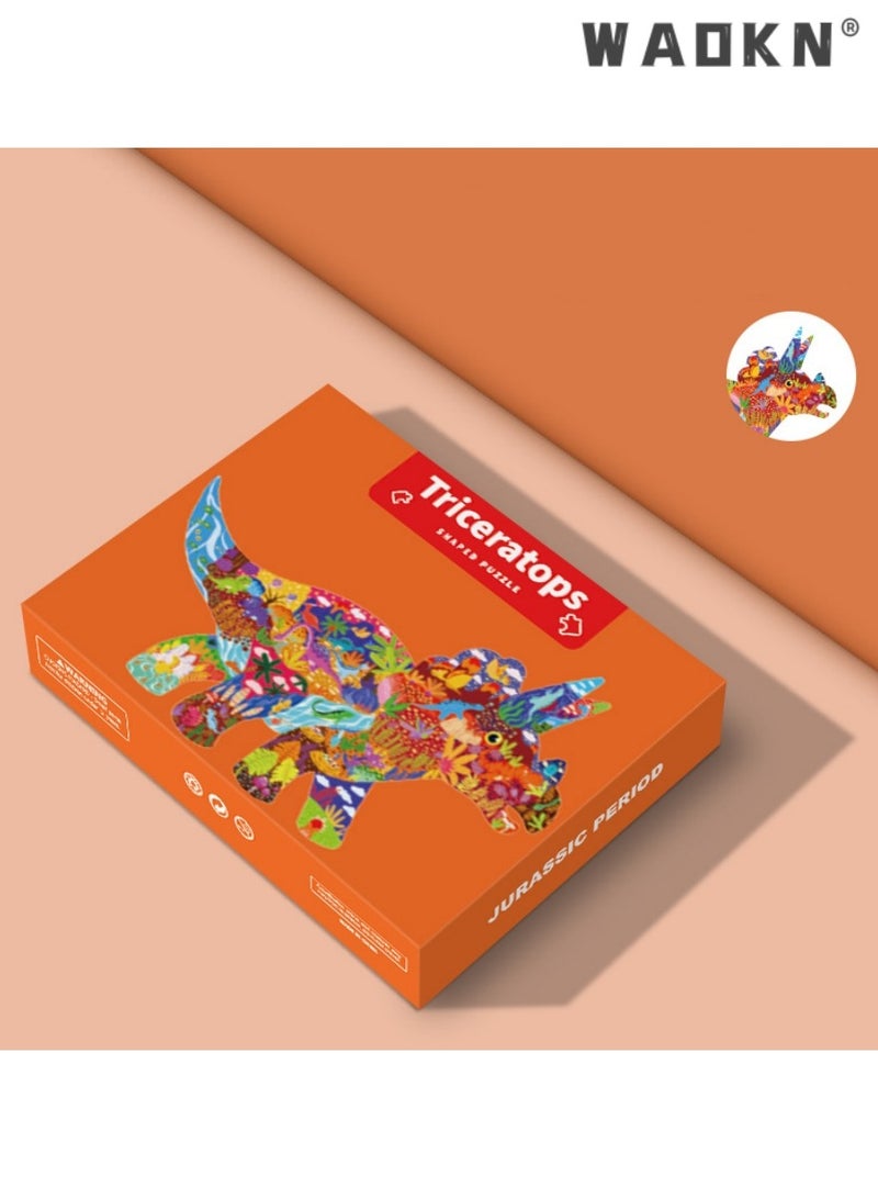 دبليو أيه أو كي أن قطع أحجية ذات أشكال فريدة على شكل حيوان هدية للكبار والأطفال لتنمية الذكاء، ألعاب ألغاز بتصميم الدب، ألعاب تعليمية للأطفال، هدايا للأولاد والبنات - Image 2