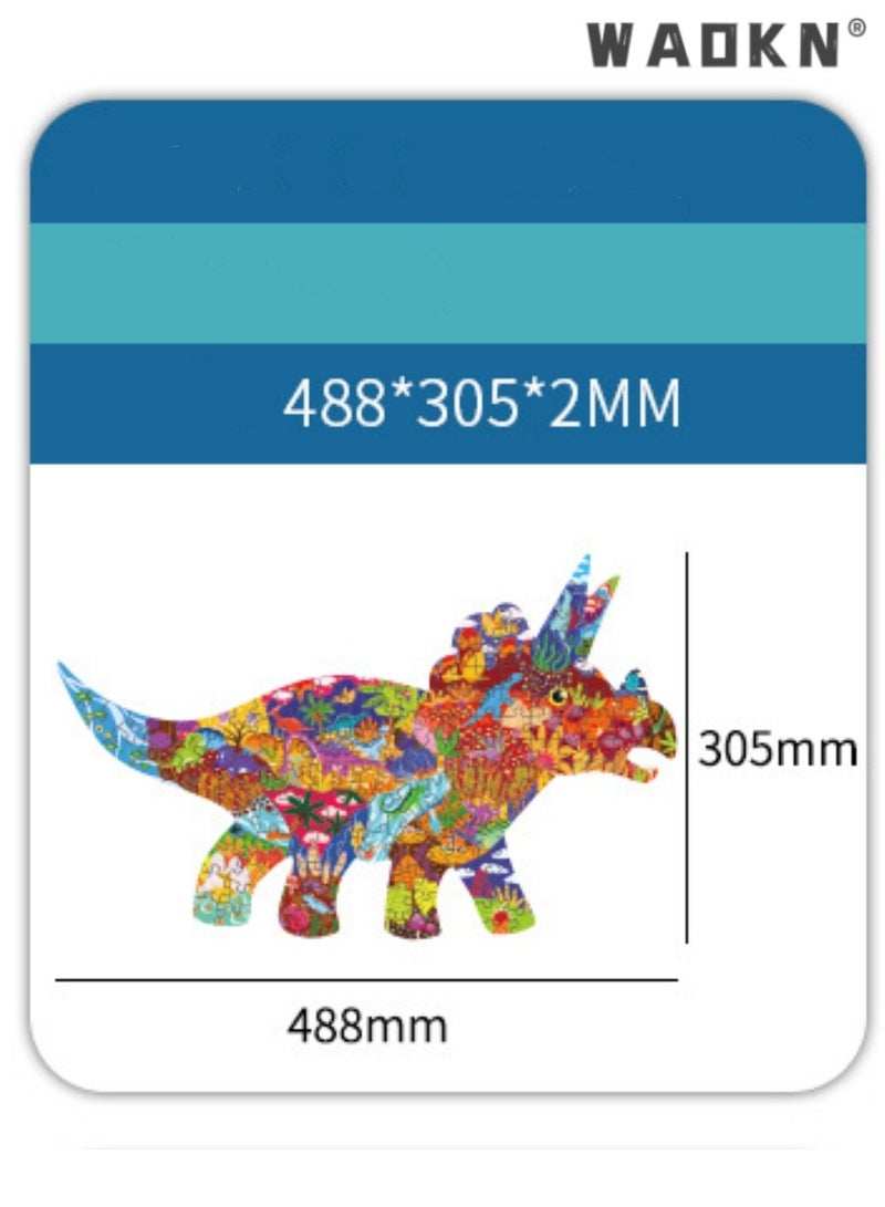 دبليو أيه أو كي أن قطع أحجية ذات أشكال فريدة على شكل حيوان هدية للكبار والأطفال لتنمية الذكاء، ألعاب ألغاز بتصميم الدب، ألعاب تعليمية للأطفال، هدايا للأولاد والبنات - Image 3