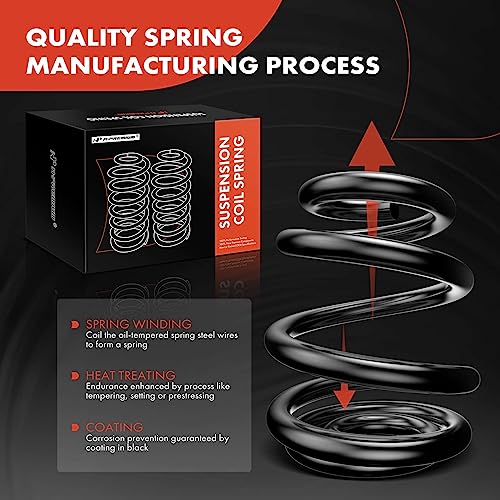 A-Premium 2Pcs Rear Suspension Coil Spring Set Compatible with Hyundai Elantra 2007 2008 2009 2010, Driver and Passenger Side, Replace# 553502H101 - Image 2