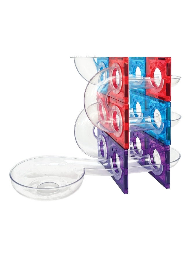 Lerni Toys Magnetic construction set COLORMAG TUBES with glowing balls - Image 3
