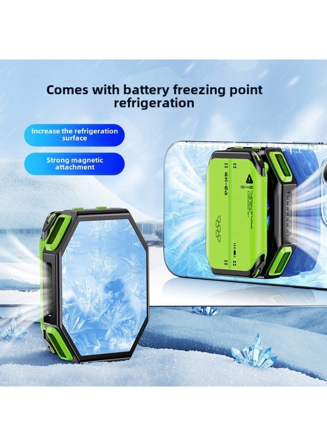 Source Manufacturer Direct Supply [seven-speed Adjustment] Mobile Phone Radiator Semiconductor Cooling Artifact Wireless Back Clip Game-Color:X111 Host + Battery  - Image 3