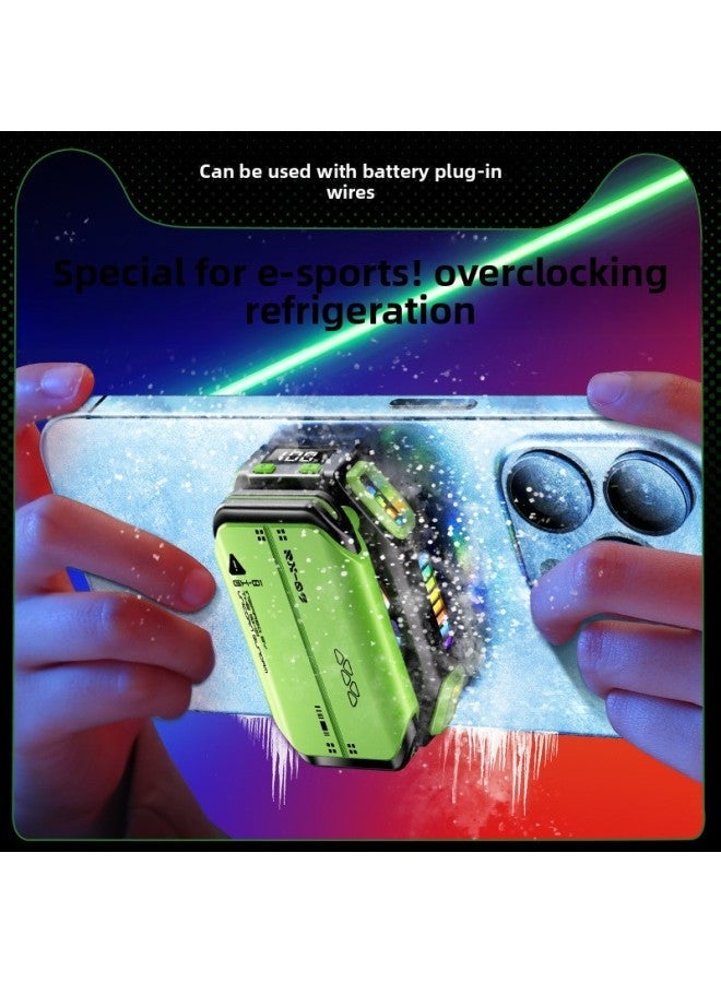 Source Manufacturer Direct Supply [seven-speed Adjustment] Mobile Phone Radiator Semiconductor Cooling Artifact Wireless Back Clip Game-Color:X111 Host + Battery  - Image 2