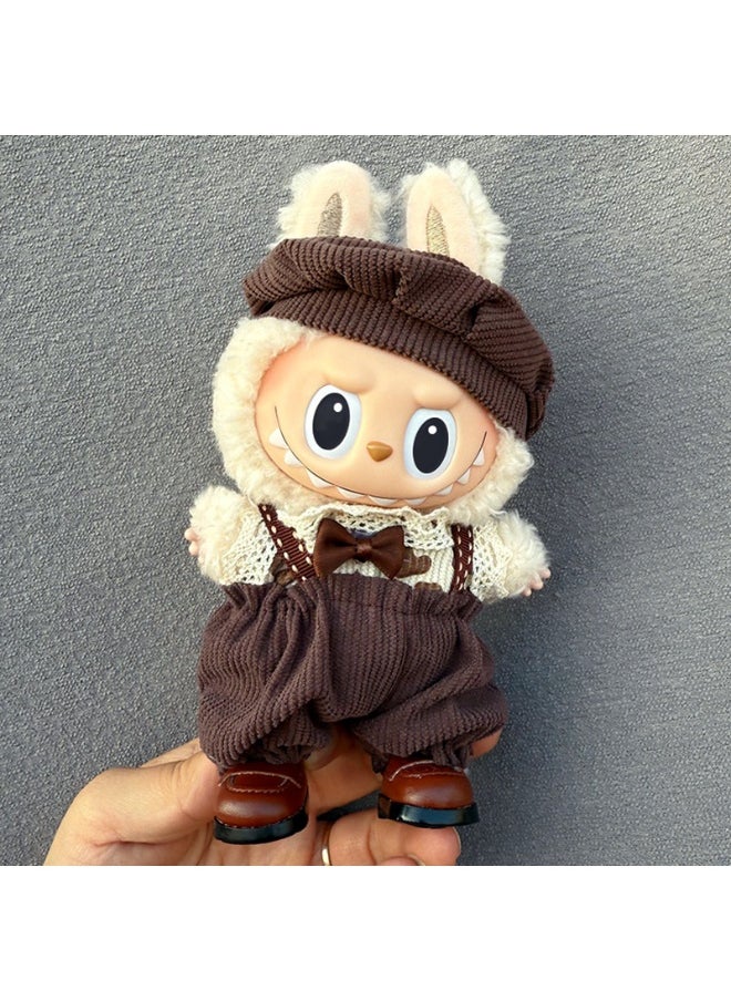 LABUBU Labubu Doll Clothes 17cm Outfit Set for Hanging Accessories 