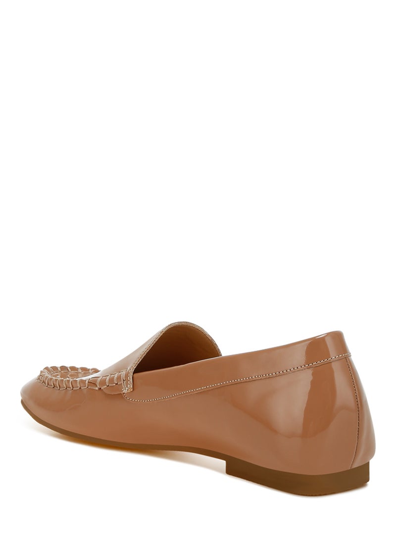 London Rag Patent Pleather Loafers in Beige  - Image 3