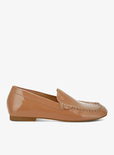 London Rag London Rag Women's Patent Pleather Loafers in Beige