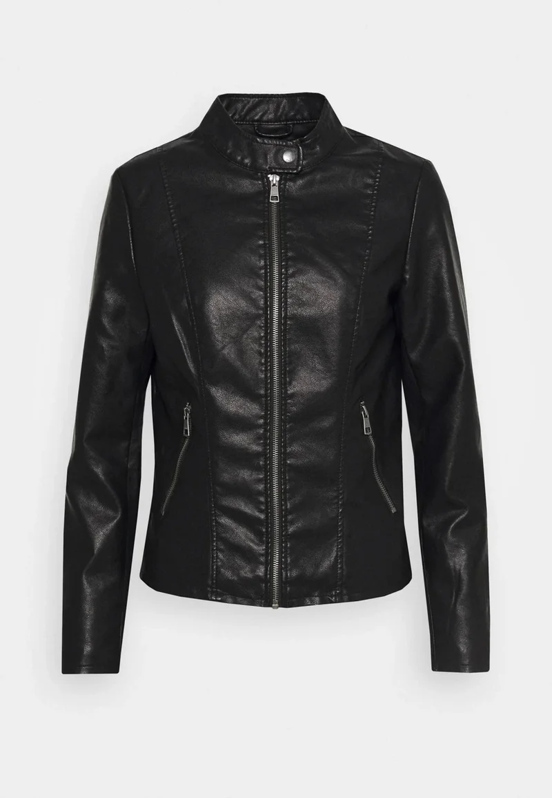اونلي 15295403 Women's Faux Leather Jacket - Black