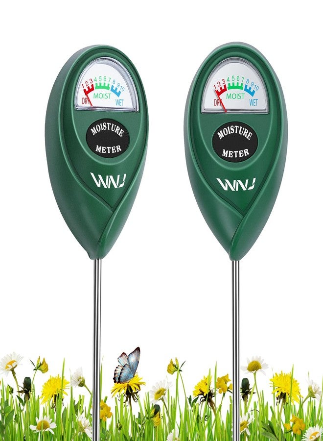 WNJ 2 Pack Soil Moisture Meter, Plant Water Monitor, Lawn Moisture Meter，Soil Hygrometer Sensor for Gardening, Farming, Indoor and Outdoor Plants - Image 1