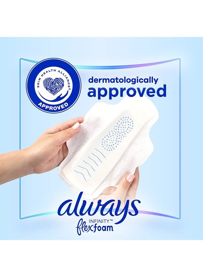 Always Infinity Feminine Pads for Women, Size 3, Extra Heavy Flow, with wings, Unscented, 28 count x 3 Packs (84 count total) - Image 5