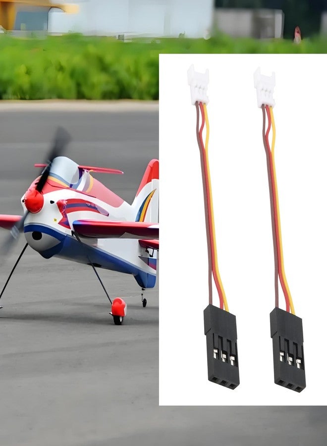 Create idea 4pcs 3pin Molex 1.25mm Male to JR Female Model Aircraft Servo Extension Cable Length 75mm 28AWG for Remote Control of Airplanes and Toy Cars - Image 2