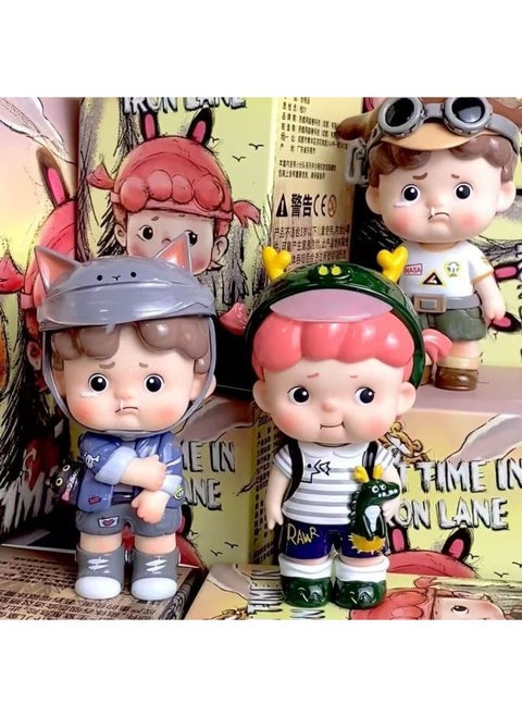 Genuine Heyone Black Play Hot Load Team Tin Lane Small Time Blind Box Hand Doll Desktop Ornaments-Specifications:A Random Little Time In The Small Divine Alley [10 Pieces In The Whole Set]