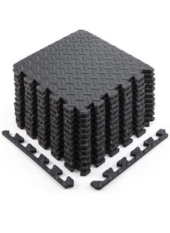 Arabest Foam Flooring Tiles 12pcs Eva Foam Mats Interlocking Foam Tiles 1.2cm Thickness Baby Play Mat Foam Exercise Mat for Home Workout 30x30cm