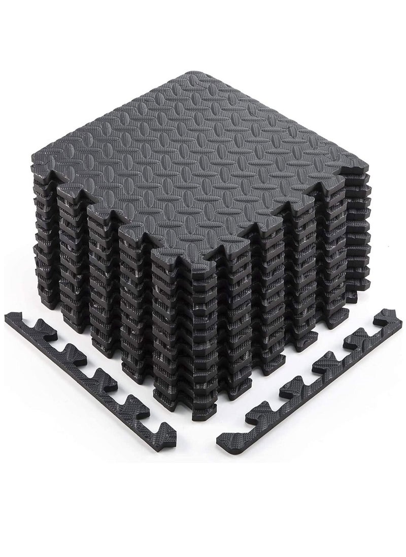 Arabest - Arabest Foam Flooring Tiles 12pcs Eva Foam Mats Interlocking Foam Tiles 1.2cm Thickness Baby Play Mat Foam Exercise Mat for Home Workout 30x30cm - Image 1