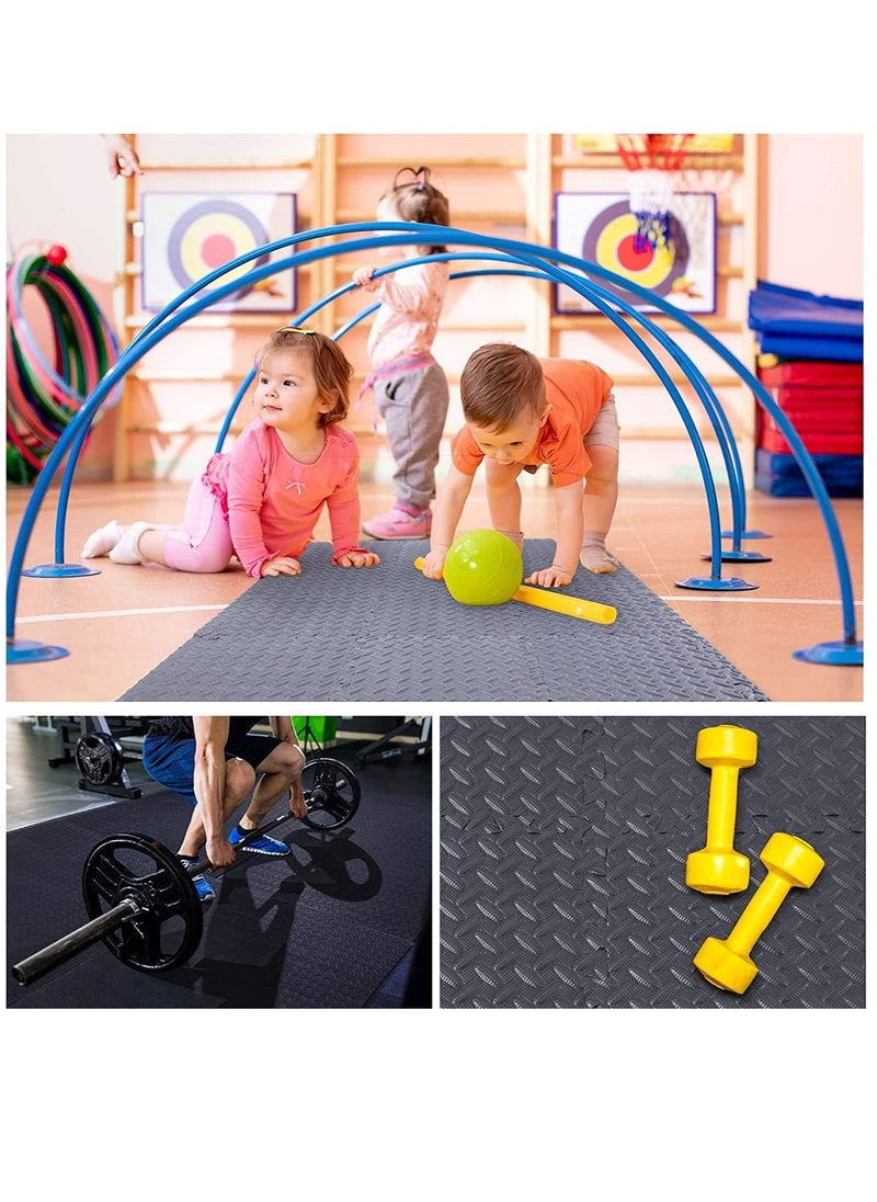 Arabest - Arabest Foam Flooring Tiles 12pcs Eva Foam Mats Interlocking Foam Tiles 1.2cm Thickness Baby Play Mat Foam Exercise Mat for Home Workout 30x30cm - Image 1