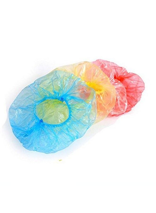 Pindia Set Of 3Pc Reusable Shower Cap With Elastic Band For Men And Women - Image 4
