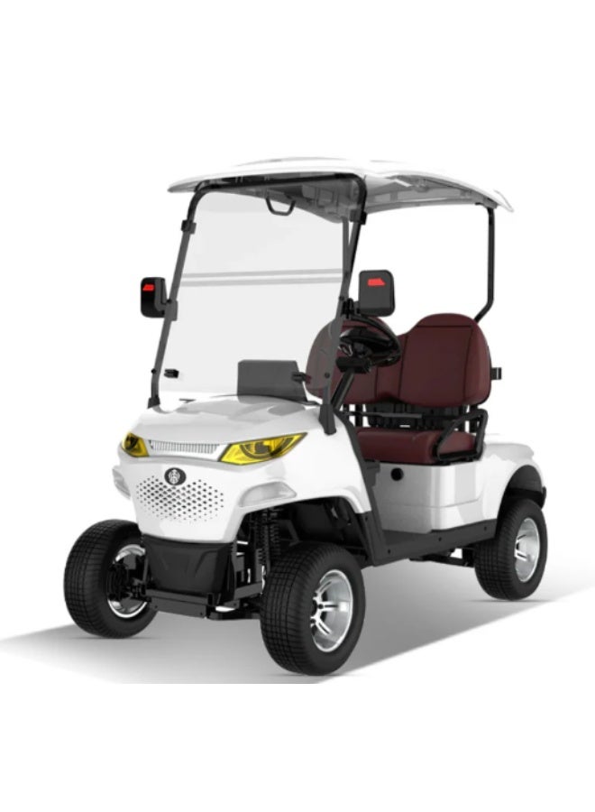 SUNCART Golf Cart 2 Seater MXV2+0 Electric Golf Car with Touch Screen Dash Board, Quality Leather Seat & 4-Wheel Hydraulic Breaks Golf Buggy - Image 1