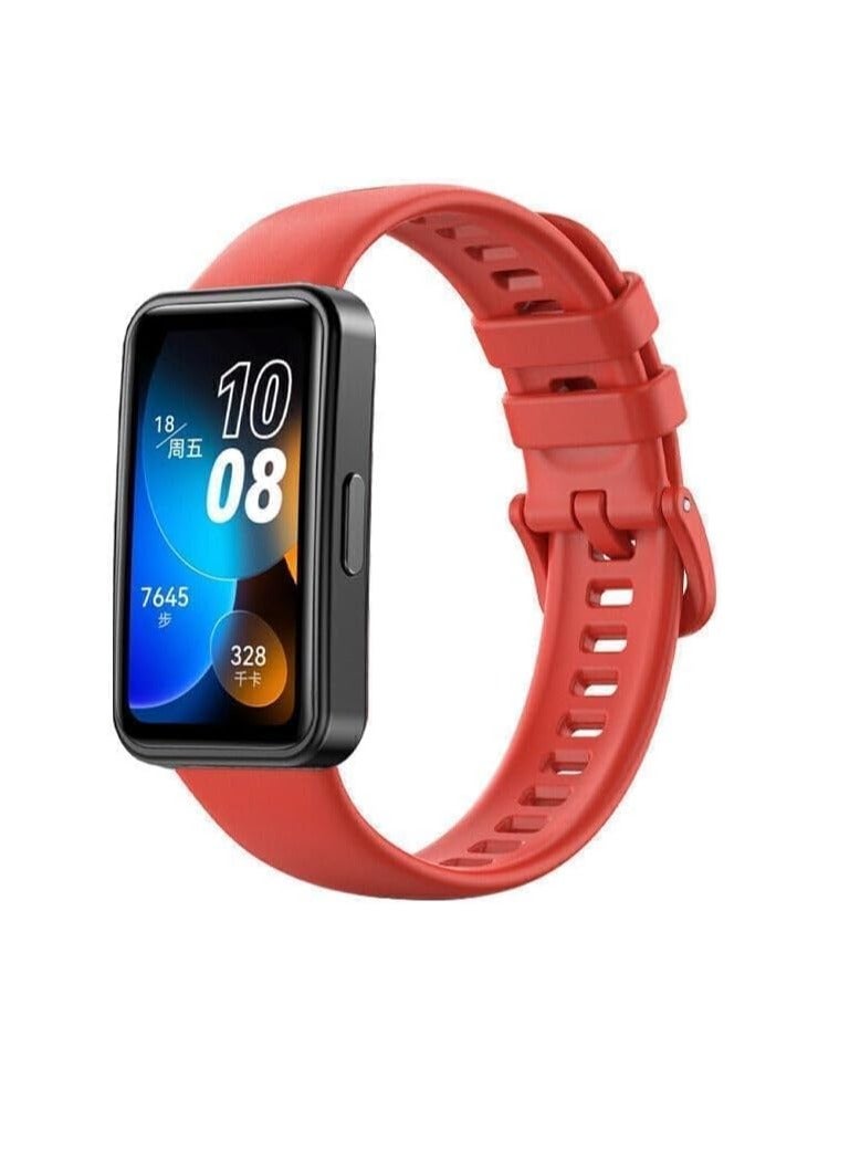 حزام بديل متوافق مع سوار الساعة الذكية Honor Band 8 Huawei Band 8 المصنوع من السيليكون المقاوم للماء - Image 1